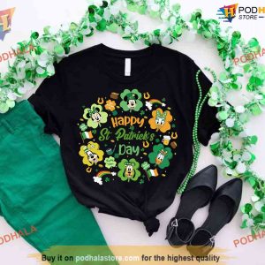 Mickey and Friends Happy St Patricks Day Shirt, Perfect Disney St Patricks Day Gift