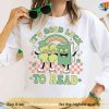 Reading Lucky Teacher St Patrick's Shirt, Librarian Tee & St Patty's Gifts
