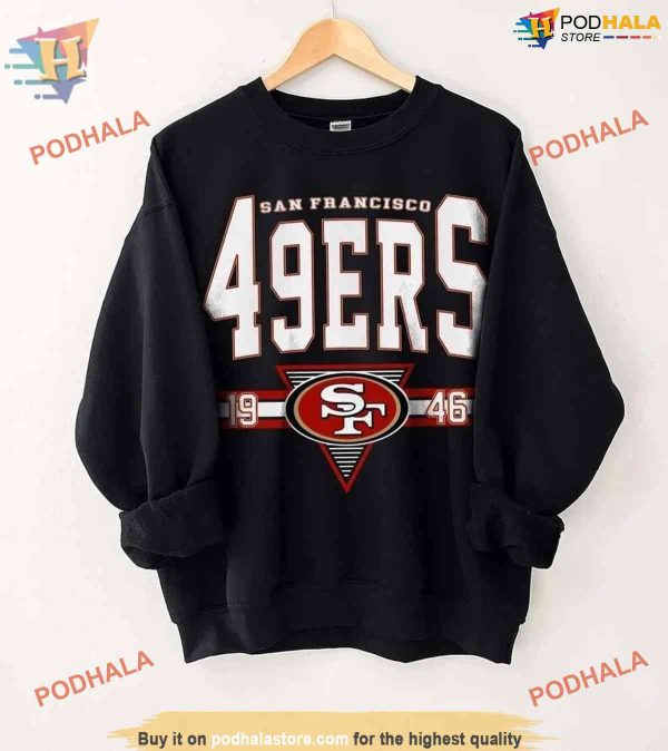 Retro SF Football Sweatshirt, Ultimate Gift for 49ers Super Bowl Fans