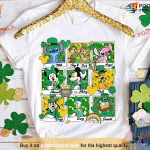Stitch Friends Disney St Patricks Shirt St Patricks Day Gift for Disney Trips 2