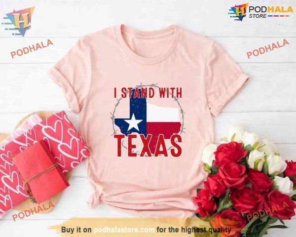 Support Texas Unisex Tee, Stand With Texas Shirt, Essential Texas Apparel