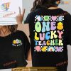 Teacher St Patrick's Day Shirt, One Lucky Teacher Shamrock Tee, Teacher Gift