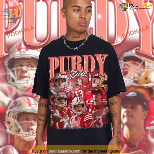 Vintage Brock Purdy Classic 90s Graphic Shirt, Top Choice for 49Ers Apparel