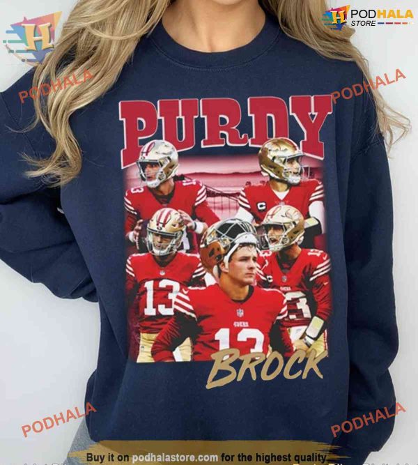 Vintage Brock Purdy Shirt, Must-Have Football Gift for 49Ers Fans