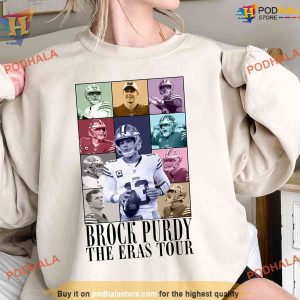 Vintage Brock Purdy The Eras Tour shirt, showcase with Big Cock Brock Shirt