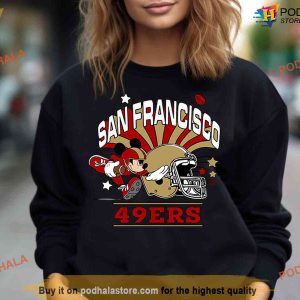 Vintage San Francisco 49ers Mickey Shirt, Super Bowl 2023-2024 Collector's Item