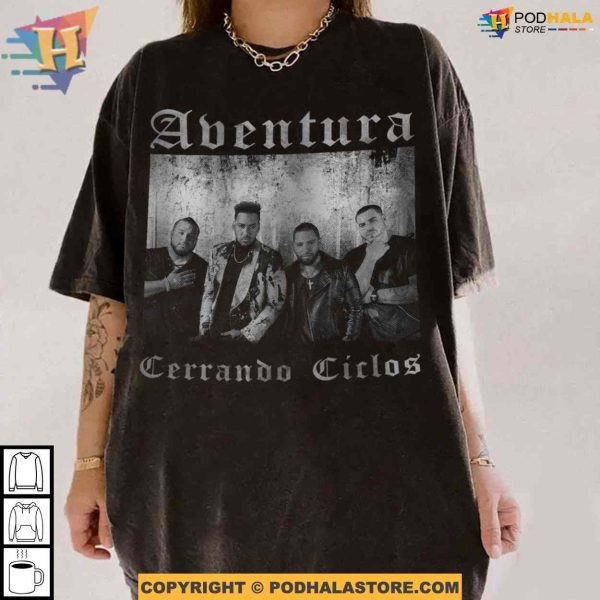 2024 Aventura Tour Concert Shirt, Cerrando Ciclos Merch For Fans, Bachata