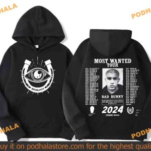 2024 Most Wanted Tour Hoodie For Bad Bunny Fans