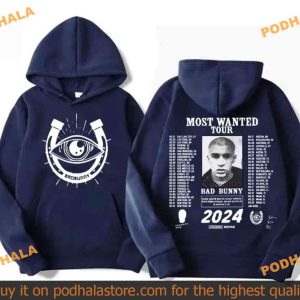 2024 Most Wanted Tour Hoodie For Bad Bunny Fans 2