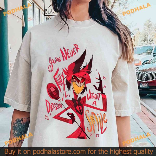Alastor Hazbin Hotel Fan Shirt, Birthday Gifts, Cartoon and Helluva Boss Designs
