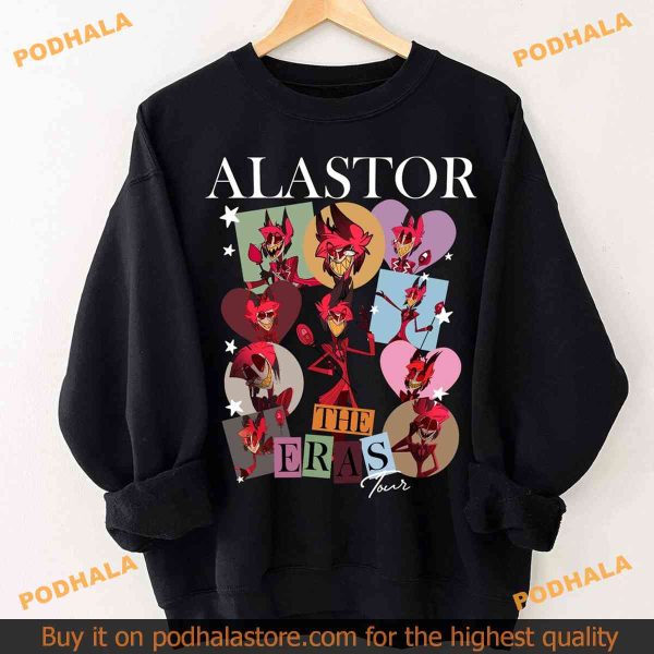 Alastors Era Tour Inspired Shirt, Demon and Vivziepop Designs, Hazbin Hotel Sweatshirt