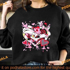 Angel Dust Hazbin Hotel Shirt, Helluva Boss Characters Sweatshirt