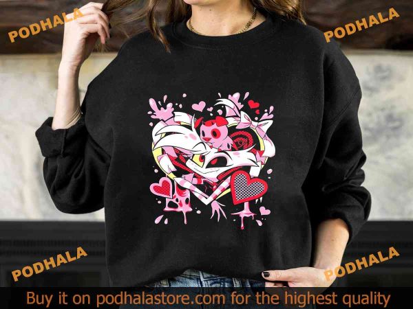 Angel Dust Hazbin Hotel Shirt, Helluva Boss Characters Sweatshirt