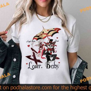 Angel Dust and Husk Loser Baby Hazbin Hotel Shirt, Unique Cartoon Designs