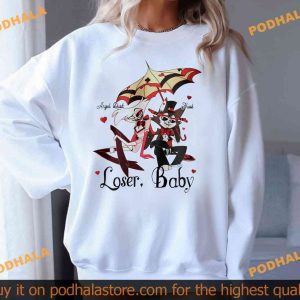 Angel Dust and Husk Loser Baby Hazbin Hotel Shirt Unique Cartoon Designs 2