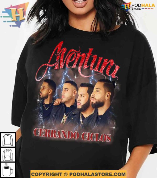 Aventura Concert Group Cerrando Ciclos Shirt, 2024 Aventura Tour Gift For Fans
