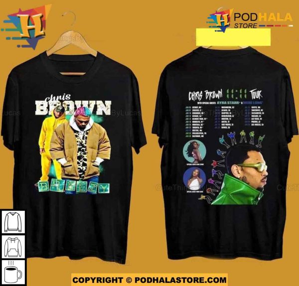 Breezys 2024 Concert Shirt Collection, Featuring The 11 11 Tour Gift