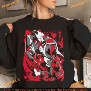 Charlie x Vaggie Hazbin Hotel Shirt Birthday Gifts Helluva Boss Cartoon Merch 3