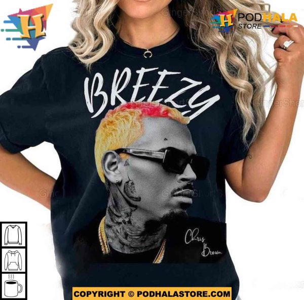 Chris Brown Breezy Tour Shirt, Retro Style for The 11 11 Tour