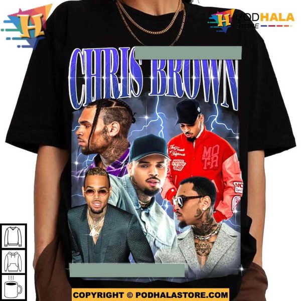 Classic Chris Brown Shirt, 90s Vibe for The 11 11 Tour Aficionados