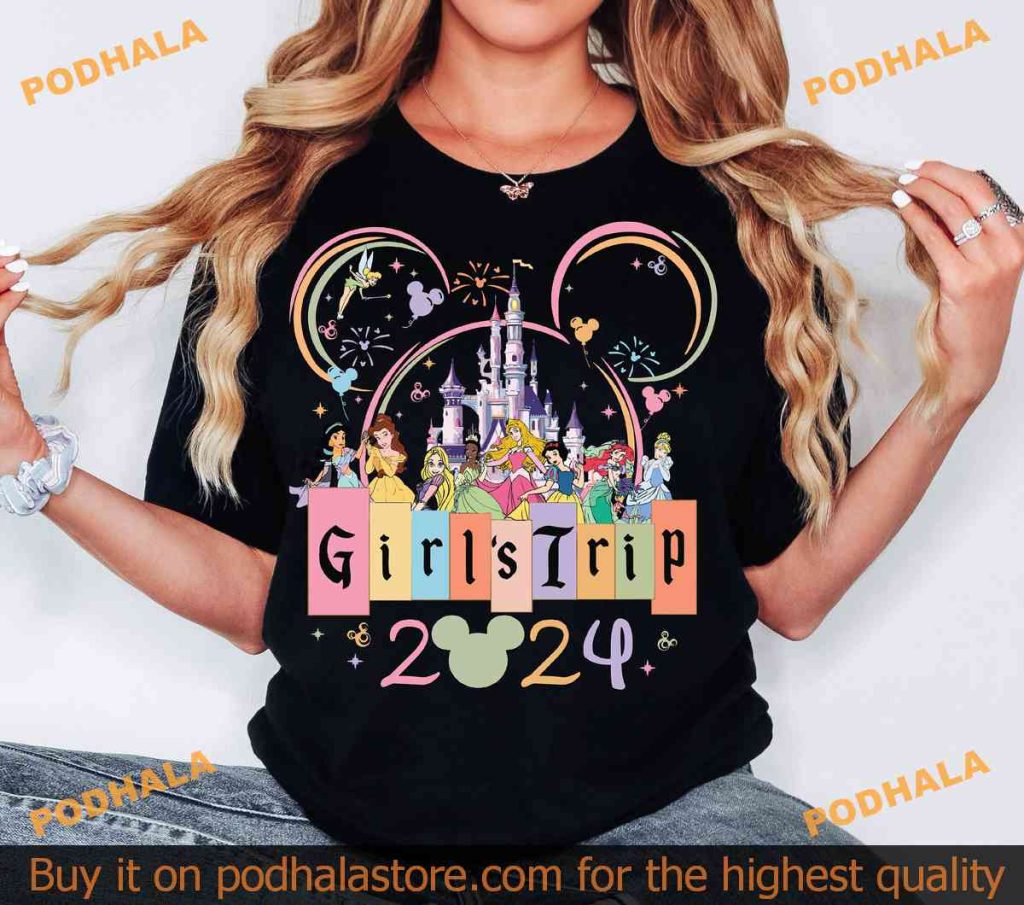 Disney Girls Trip 2024 Shirt, Girls Travel Tee, Disney Vacation Gift For Fans