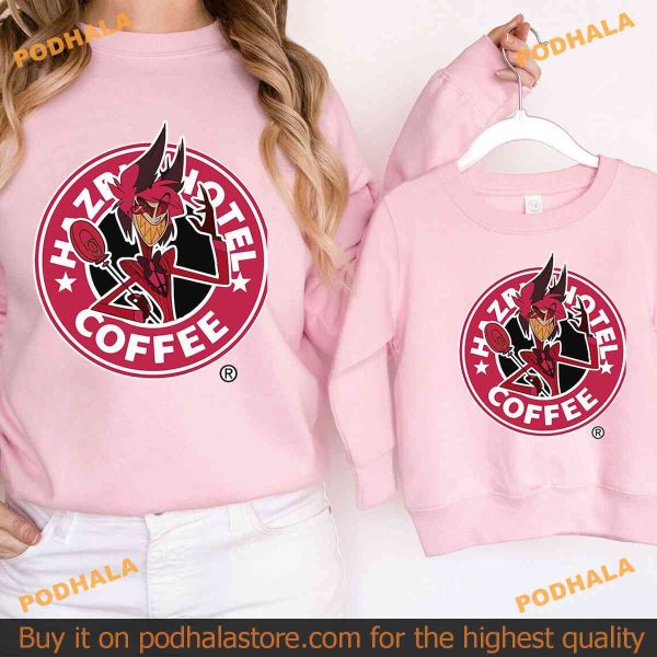 Hazbin Hotel COFFEE Classic Shirt, Alastor and Helluva Boss Sweatshirt Collection