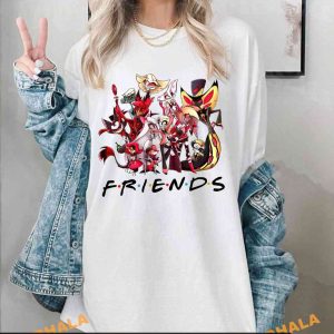 Hazbin Hotel Characters Apparel Shirt, Cartoon Merch and Helluva Boss Sweatshirts