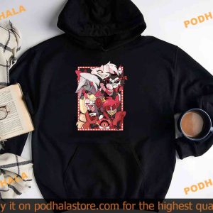 Hazbin Hotel Characters Collective Shirt Cartoon and Helluva Boss Fan Merch 4