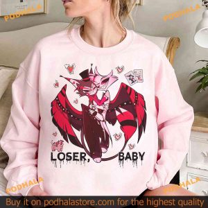 Loser Baby Hazbin Hotel Shirt, Angel Dust and Husk Shirts with Character Flair