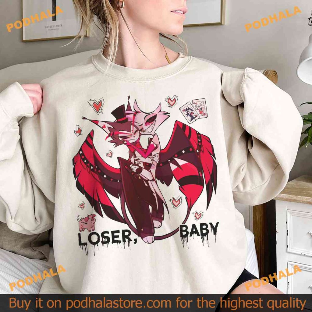 Loser Baby Hazbin Hotel Shirt, Angel Dust and Husk Shirts with ...