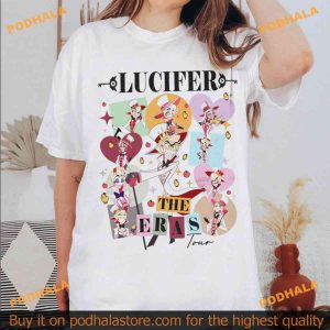 Lucifer Hazbin Hotel Era Tour Sweatshirt, Morningstar and Vivziepop Cartoon Shirt Apparel