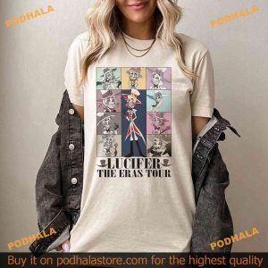 Lucifer Morningstar Eras Tour Shirt Hazbin Hotel and Vivziepop Cartoon Shirts 3