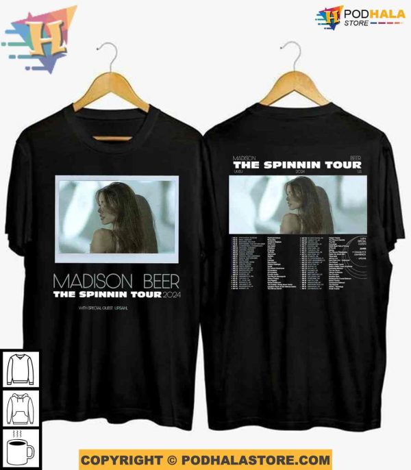 Madison Beer The Spinning Tour 2024 Shirt, Madison Beer Shirt For Fans