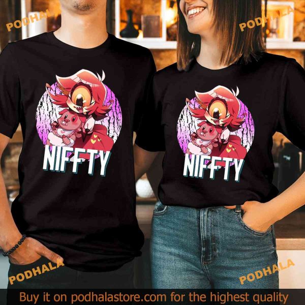 Niffty Classic Shirt, Hazbin Hotel and Helluva Boss , Fat Nugget Gear