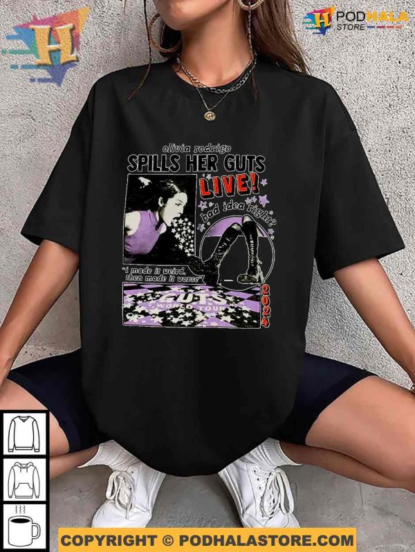Olivia Rodrigo GUTS World Tour 2024 Shirt, Vintage Olivia Rodrigo Shirt