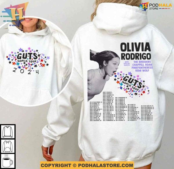 Olivia Rodrigo Guts Tour 2024 Hoodie, The Guts World Tour 2024 Shirt, Olivia Rodrigo Tee