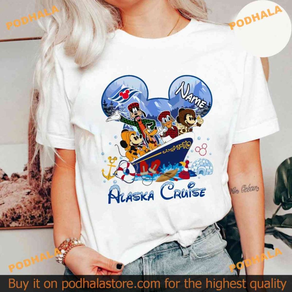 Personalized Mickey and Friends Disney Alaska Cruise Shirt, Disney Trip Vacation 2024