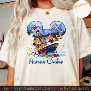 Personalized Mickey and Friends Disney Alaska Cruise TShirt Disney Trip Vacation 2024