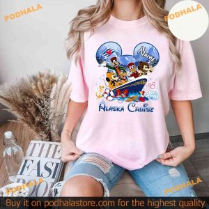 Personalized Mickey and Friends Disney Alaska Cruise Tee Disney Trip Vacation 2024