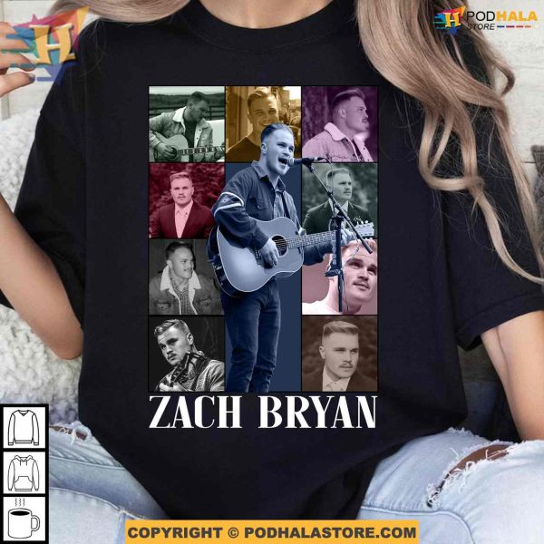 Retro 90s The Eras Tour 2024 Zach Bryan Shirt, Gift For Music Lovers