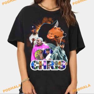 Retro Chris Brown 11 11 Tour Merch, 2024 Concert Shirt For Fans