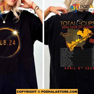 Total Solar Eclipse 2024 Shirt, April 8 2024, Solar Eclipse Twice In A Lifetime 2024