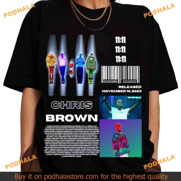 Ultimate Fans Chris Brown 2024 Concert Shirt, 11 11 Tour Exclusive