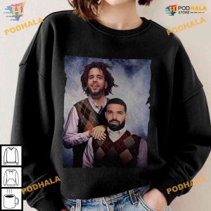 Vintage 90s Bootleg Drake and J Cole Shirt, It's All Blur Tour, Drake Tour Shirt