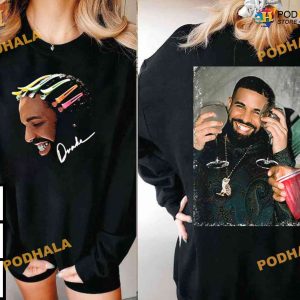 Vintage Bootleg Drake For All The Dogs Signature Two Side Shirt Drake Rap Tee 3