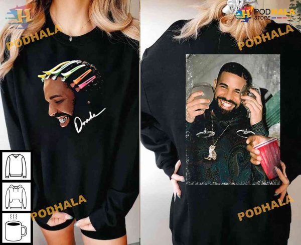 Vintage Bootleg Drake For All The Dogs Signature Two Side Shirt ,Drake Rap Tee