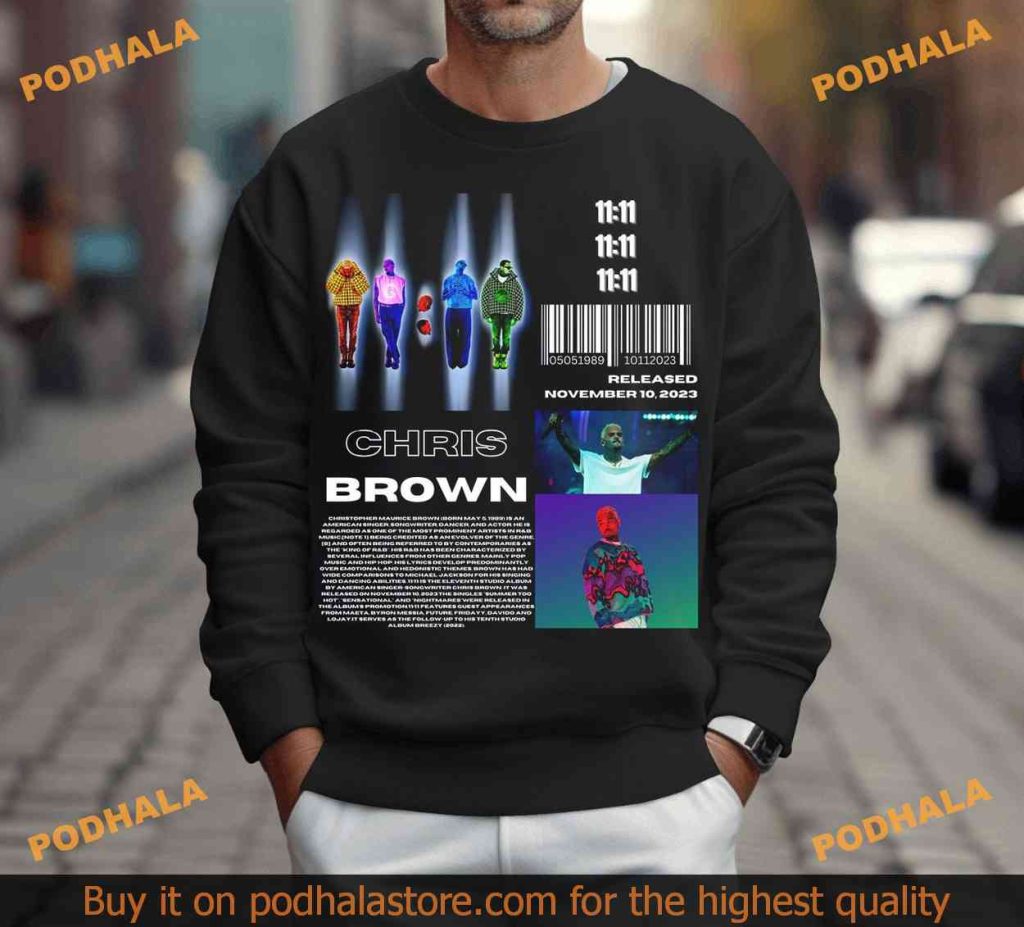 Vintage Breezy Chris Brown 11 11 Tour 2024 Essential Shirt For Fans