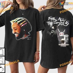 Vintage For All The Dogs Music Tour Drake Hair Signature Tee, Drake Tour Shirt