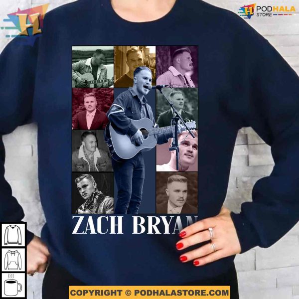 Vintage Zach Bryan The Eras Tour 2024 Shirt, Funny Zach Bryan Shirt