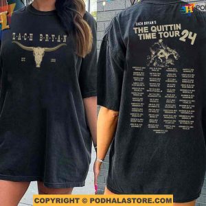 Zach Bryan Shirt For The Quittin Time Tour 2024, Zach Bryan Sweatshirt, Country Music Western Style Tee